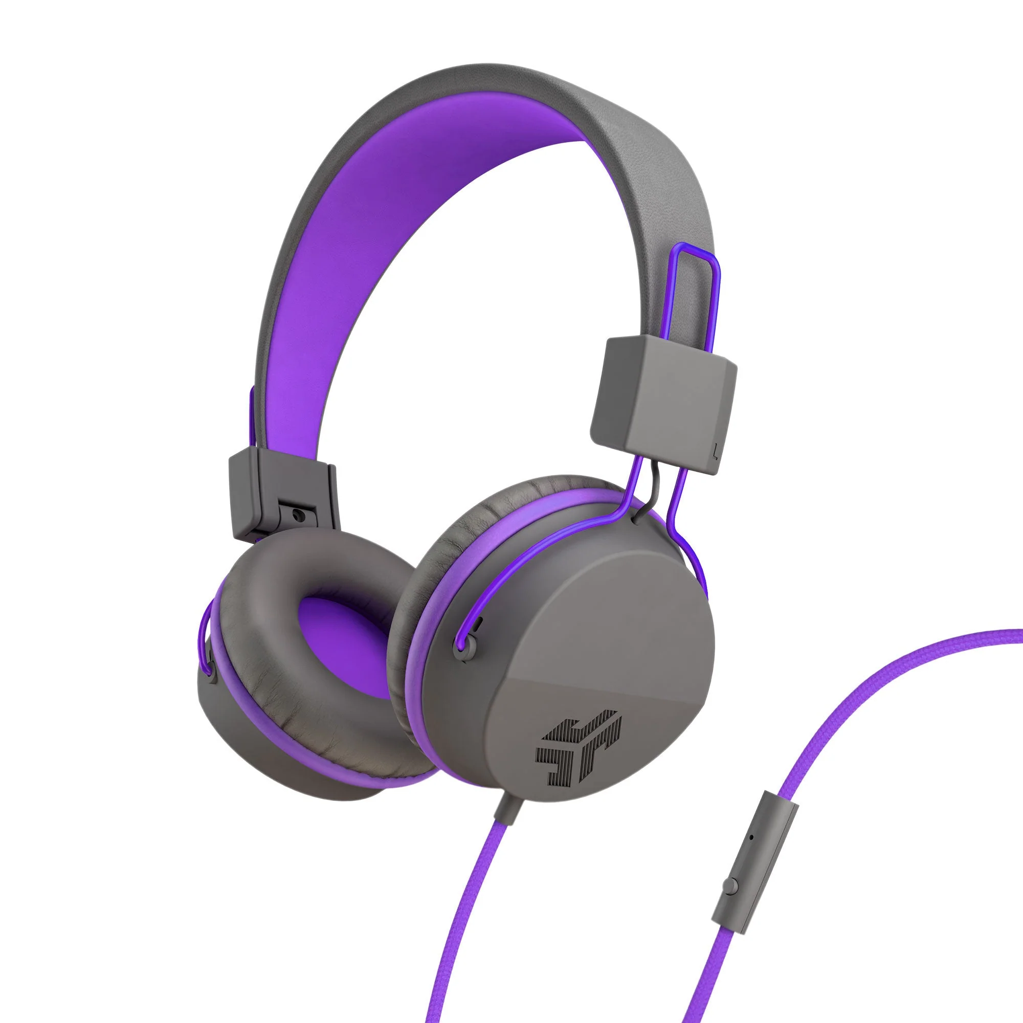 JBuddies Studio On-Ear Kids Wired Headphones Graphite / Violet